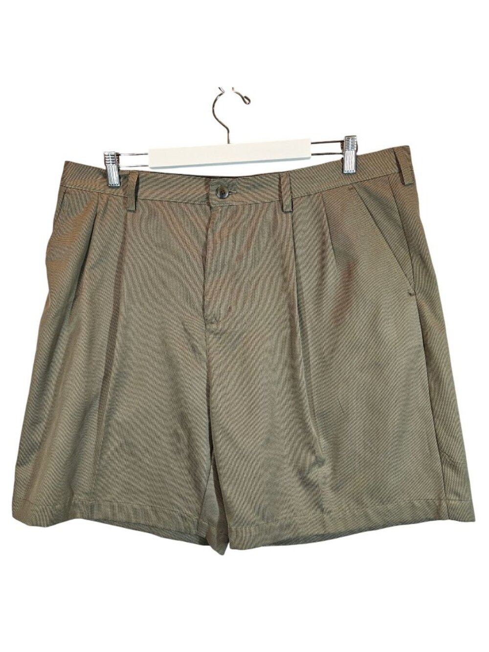 Croft & Barrow Mens 38 Pleated Front Khaki Dress Shorts office vacation casual